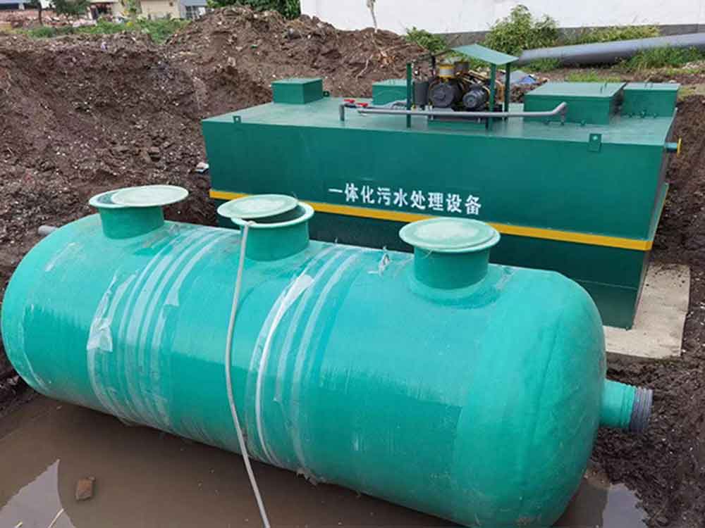 一体化污水处理设备安装示意图